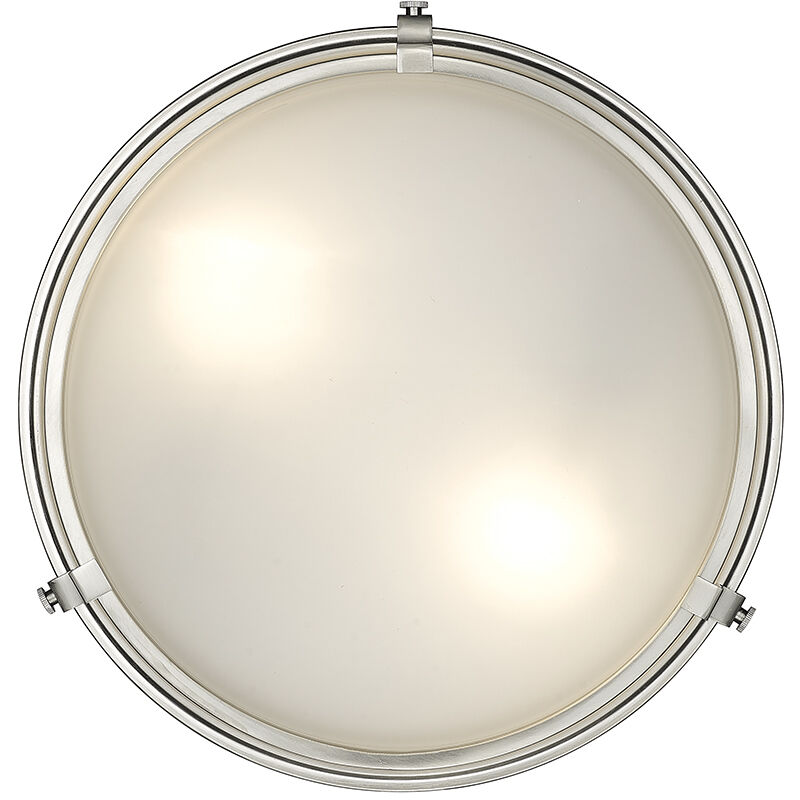 Arlson 2 Light 13 inch Brushed Nickel Flush Mount Ceiling Light